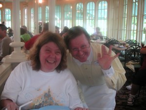 Our Friendly Waiter at the Crystal Palace